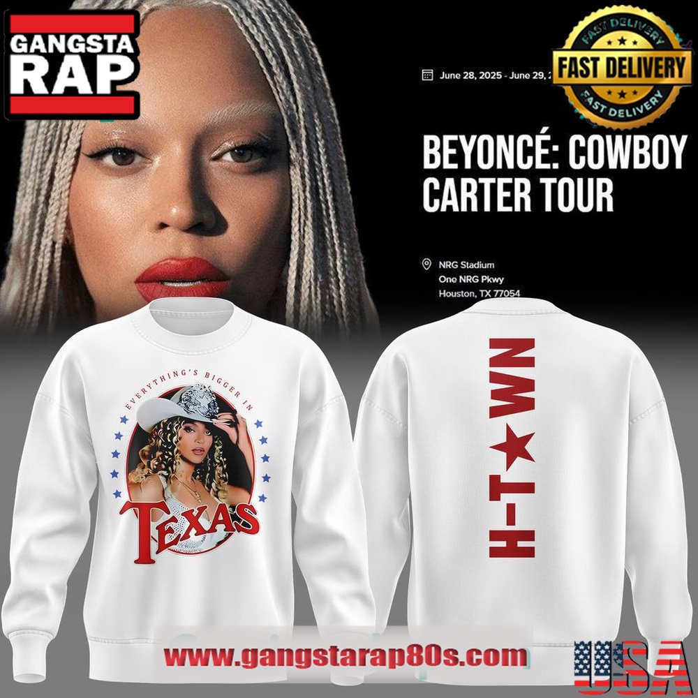 Beyonce Cowboys Carter Tour x Houston 2025 Special Edition Sweatshirt