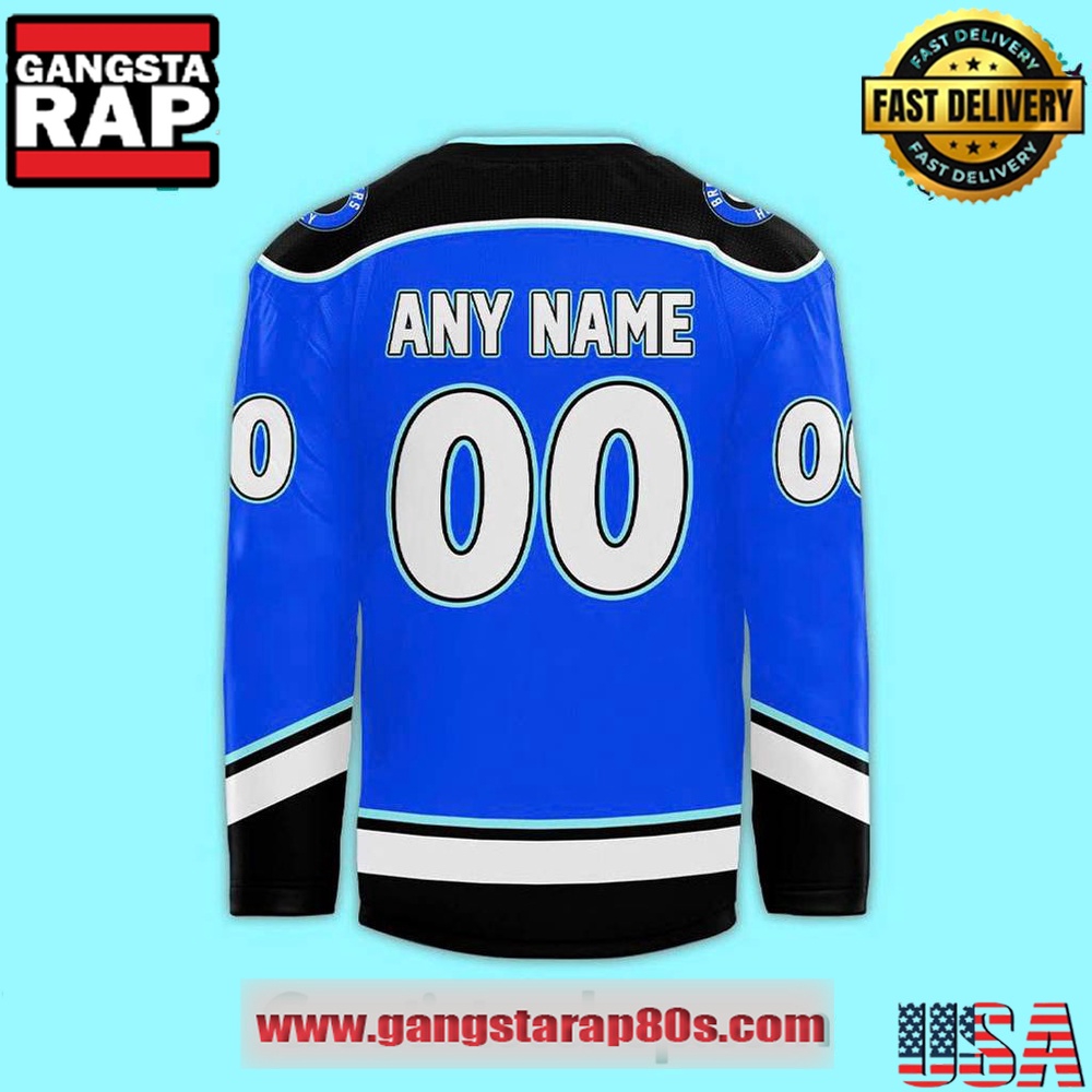 Biloxi Breakers Limited Edition 2025 Blue Custom Hockey Jersey Biloxi Breakers Limited Edition 2025 Blue Custom Hockey Jersey