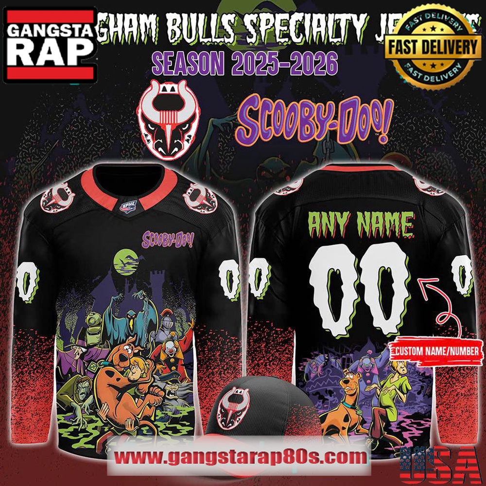 Birmingham Bulls x Scooby-Doo Night 2025 Custom Hockey Jersey