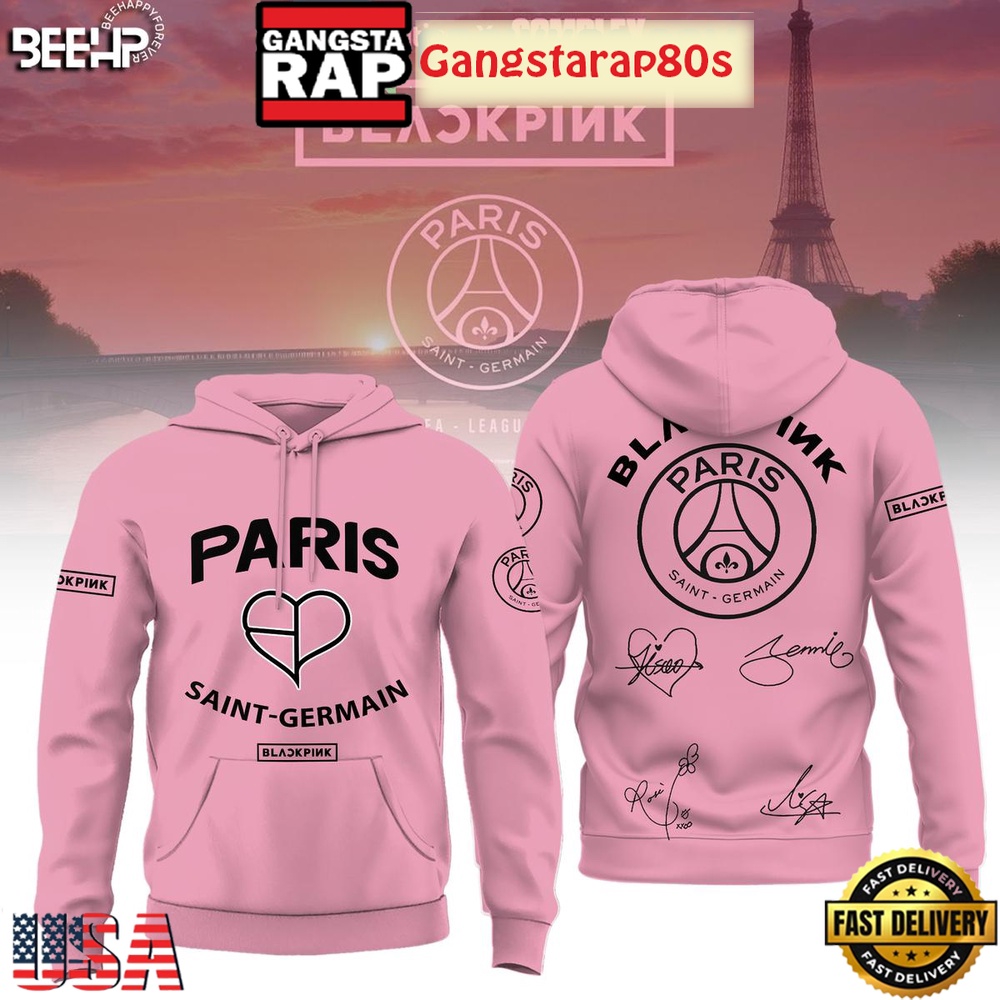 Black Pink x Paris Saint Germain Unisex Hoodie