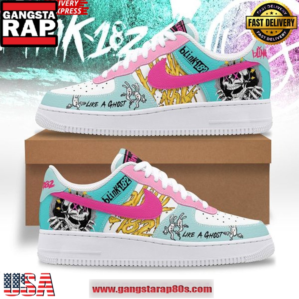 Blink-182 Like A Ghost Limited Edition Air Force 1 Sneakers Shoes