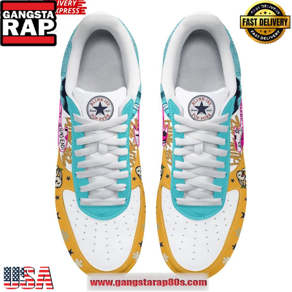 Blink-182 Punk Rock Limited Edition Air Force 1 Sneakers Shoes
