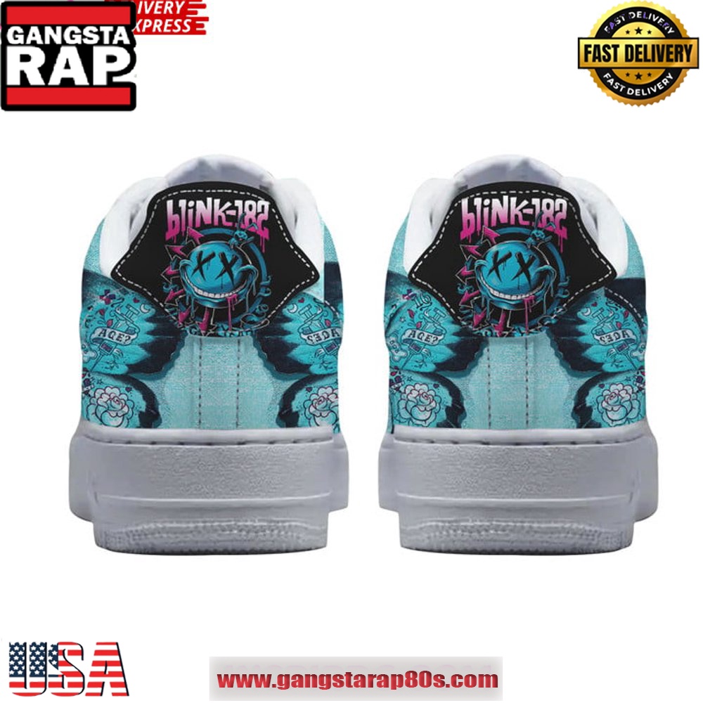 Blink-182 Punk Rock Limited Edition Air Force 1 Sneakers Shoes