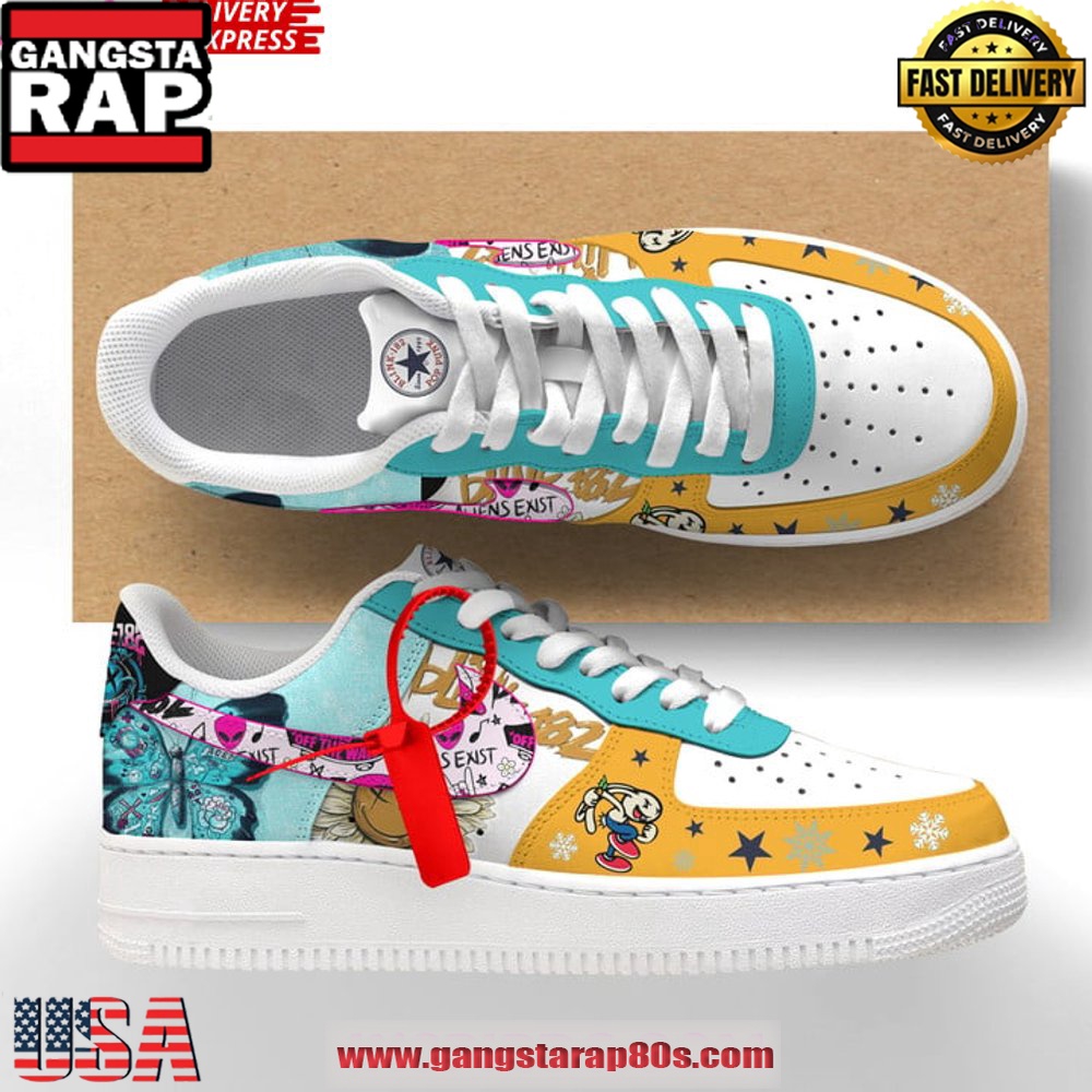 Blink-182 Punk Rock Limited Edition Air Force 1 Sneakers Shoes