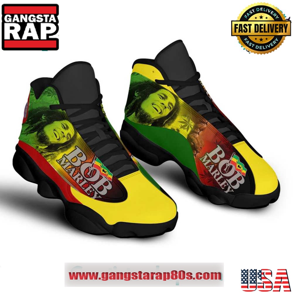 Bob Marley One Love Air Jordan 13 Sneakers Shoess Bob Marley One Love Air Jordan 13 Sneakers Shoess