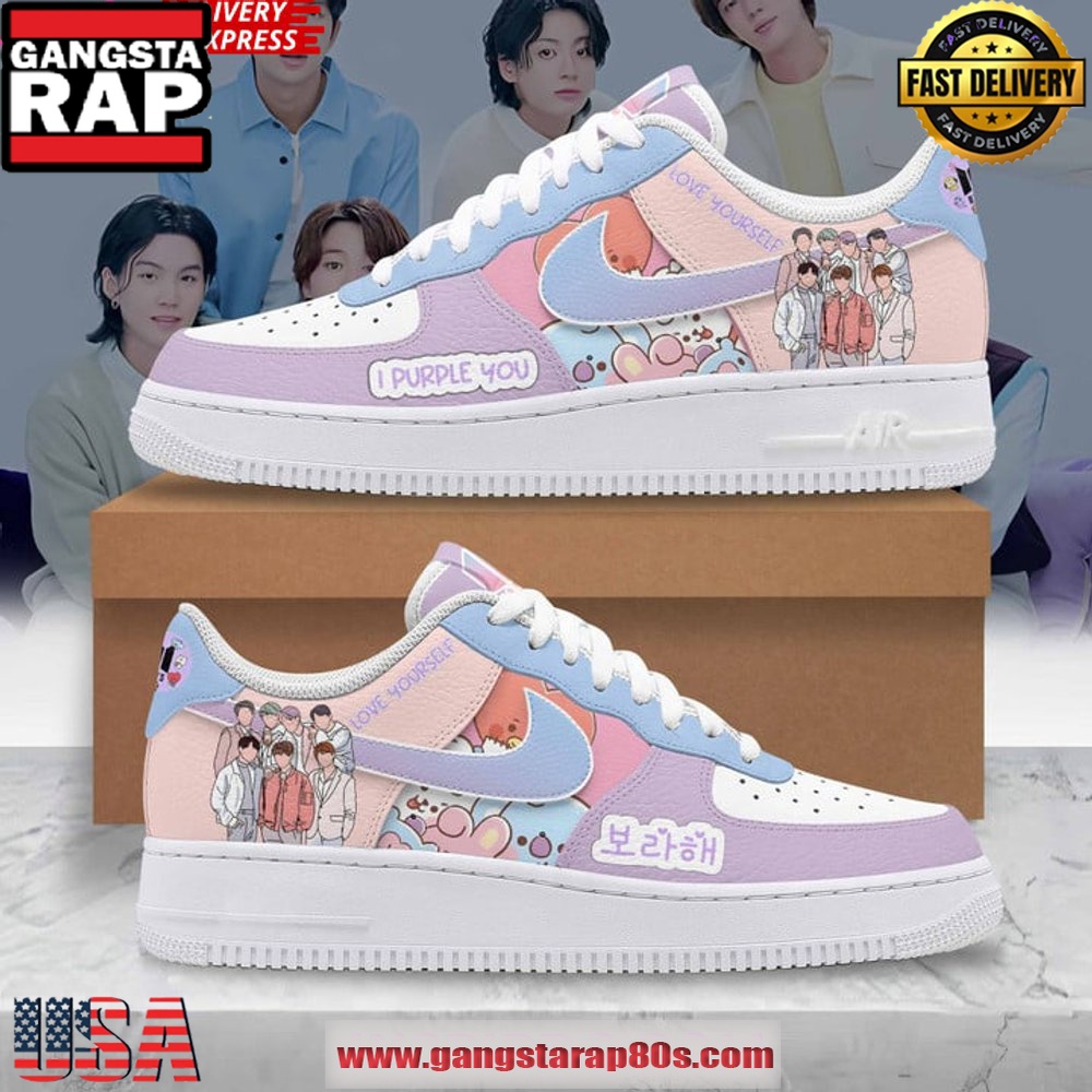 BTS ARMY Limited Edition Air Force 1 Sneakers Shoes
