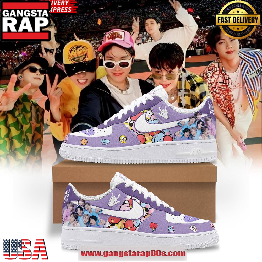 BTS x ARMY Limited Edition Air Force 1 Sneakers Shoes