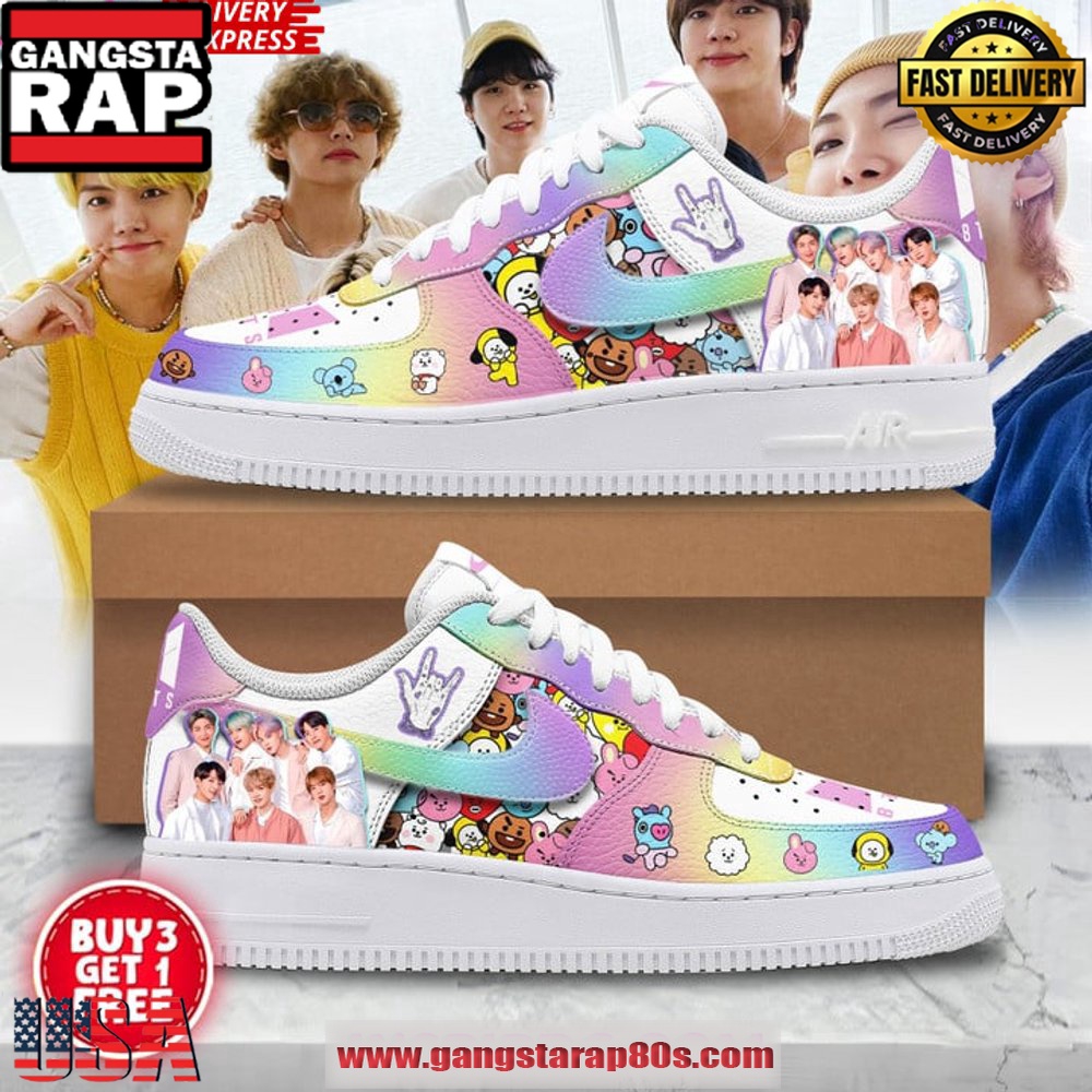 BTS x Dynamite Edition Air Force 1 Sneakers Shoes