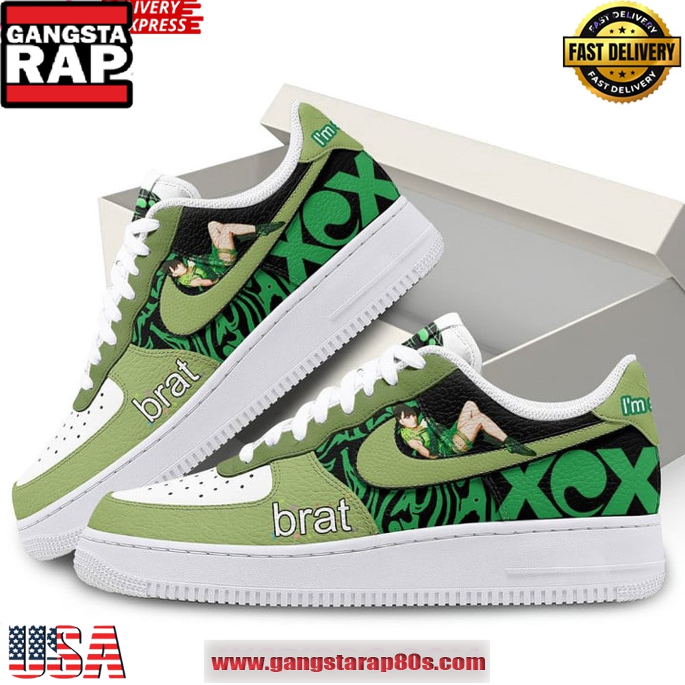 Charli XCX Limited Edition Air Force 1 Sneakers Shoes Charli XCX Limited Edition Air Force 1 Sneakers Shoes