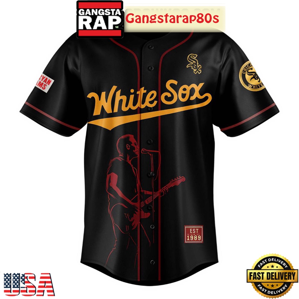 Chicago White Sox x Bryan Adam Roll With Purchase Tour 2025 Baseball Jersey
