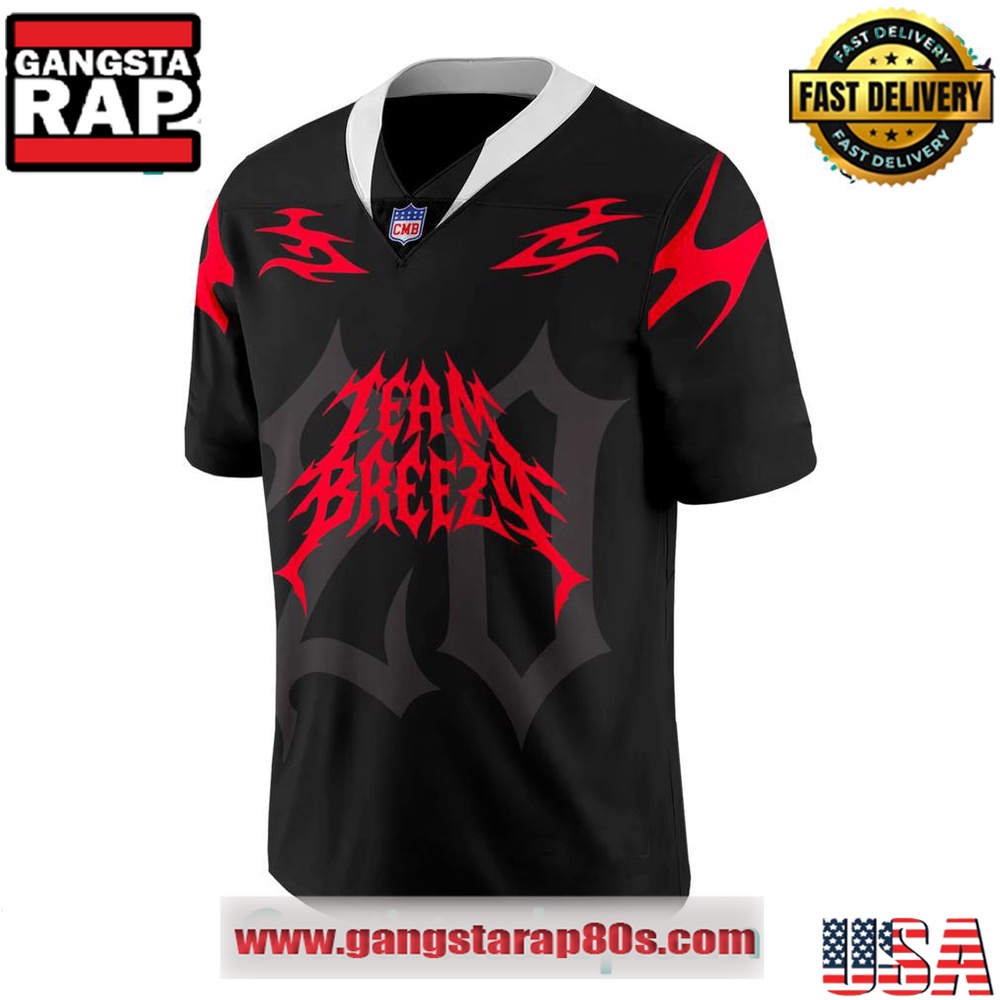 Chris Brown BREEZY BOWL XX Team Breezy Playmaker Football Jersey