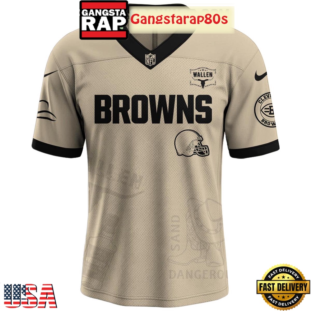 Cleveland Browns x Morgan Wallen I'm The Problem Tour 2025 Football Jersey