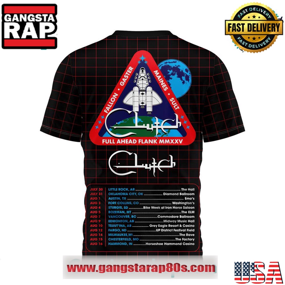 Clutch Full Ahead Flank Special 3D T Shirt Clutch Full Ahead Flank Special 3D T Shirt