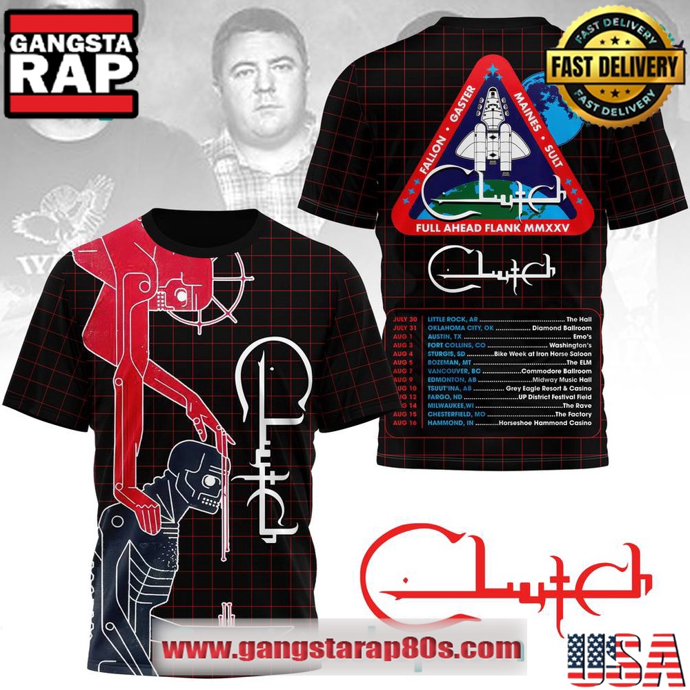 Clutch Full Ahead Flank Special 3D T Shirt Clutch Full Ahead Flank Special 3D T Shirt