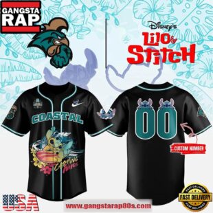 Coastal Carolina x Stitch Catching Waves Baseball Jersey