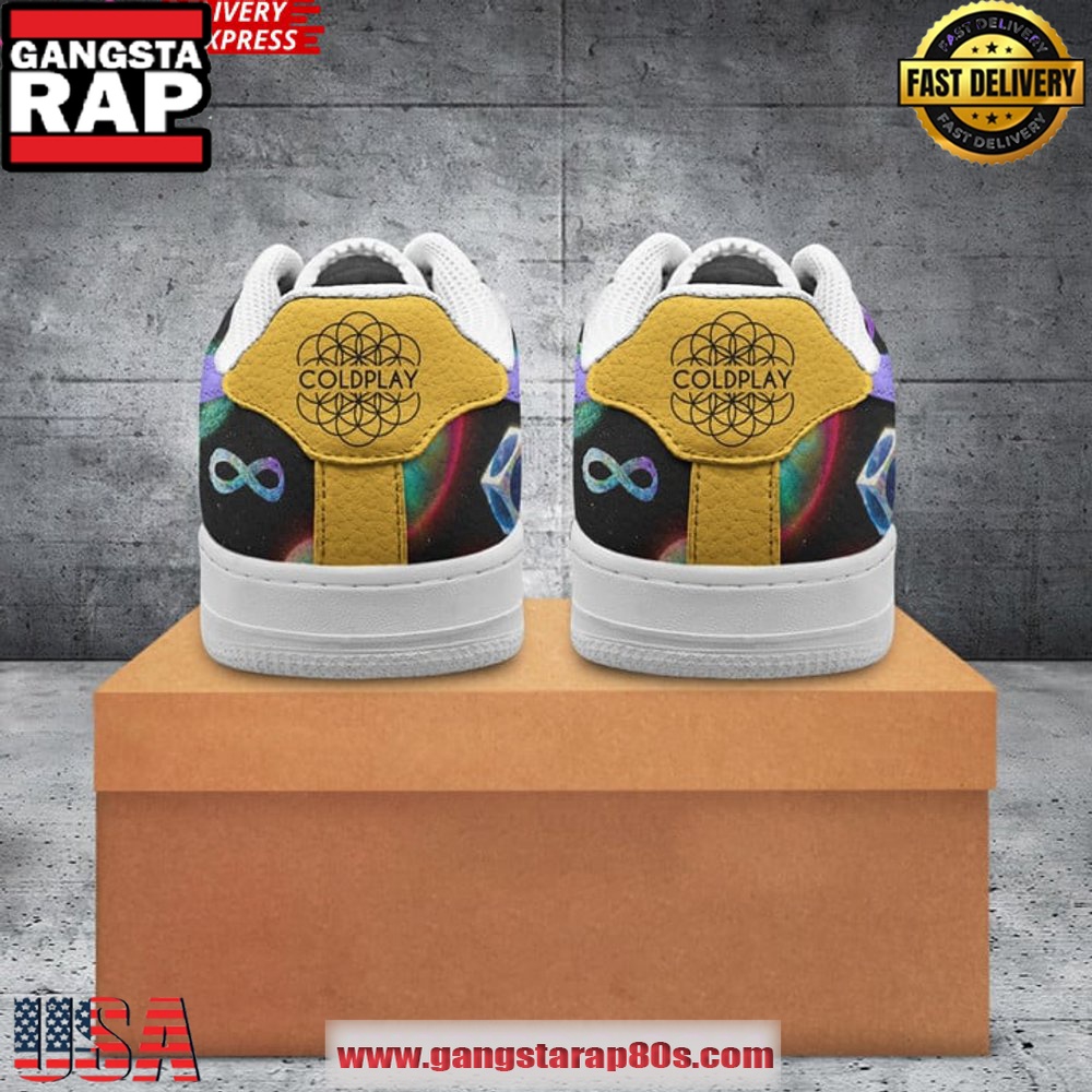 Coldplay Dreams Limited Edition Air Force 1 Sneakers Shoes Coldplay Dreams Limited Edition Air Force 1 Sneakers Shoes