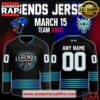 Columbus River Dragons Legends Night 2025 Black Custom Hockey Jersey
