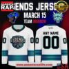 Columbus River Dragons Legends Night 2025 White Custom Hockey Jersey 7 Columbus River Dragons Legends Night 2025 White Custom Hockey Jersey