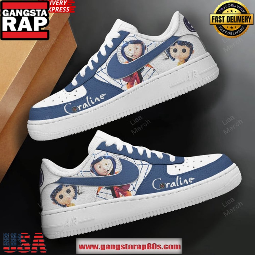 Coraline 2025 Limited Edition Air Force 1 Sneakers Shoes Coraline 2025 Limited Edition Air Force 1 Sneakers Shoes