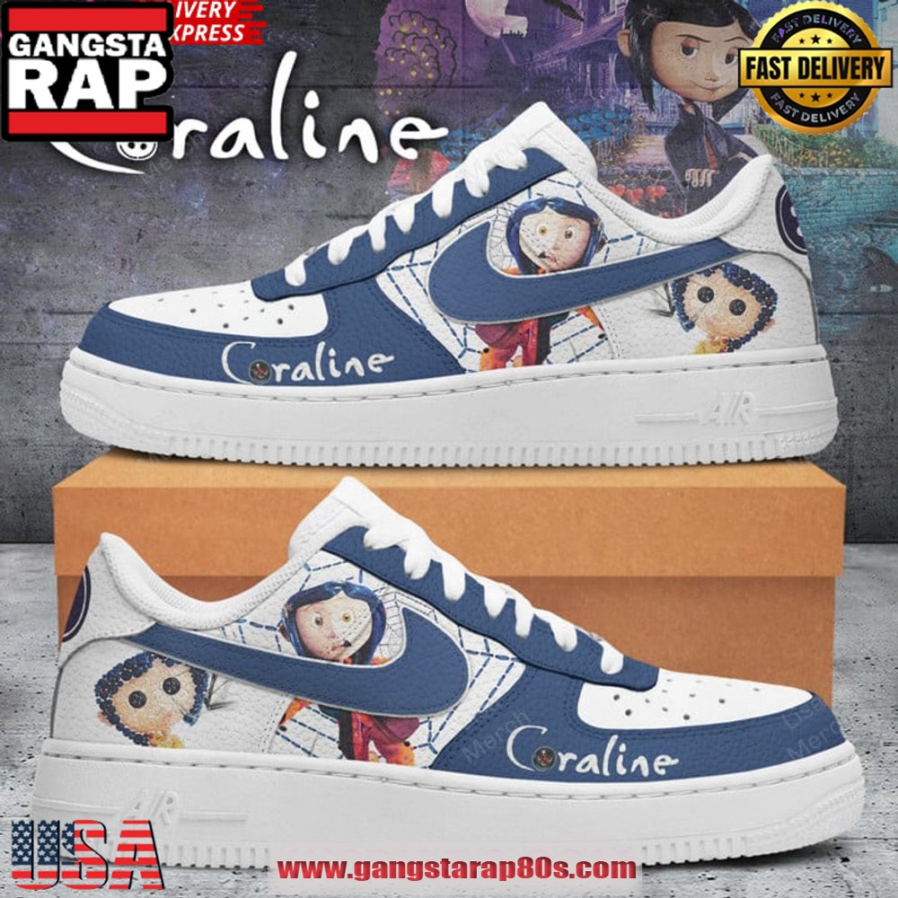 Coraline 2025 Limited Edition Air Force 1 Sneakers Shoes Coraline 2025 Limited Edition Air Force 1 Sneakers Shoes