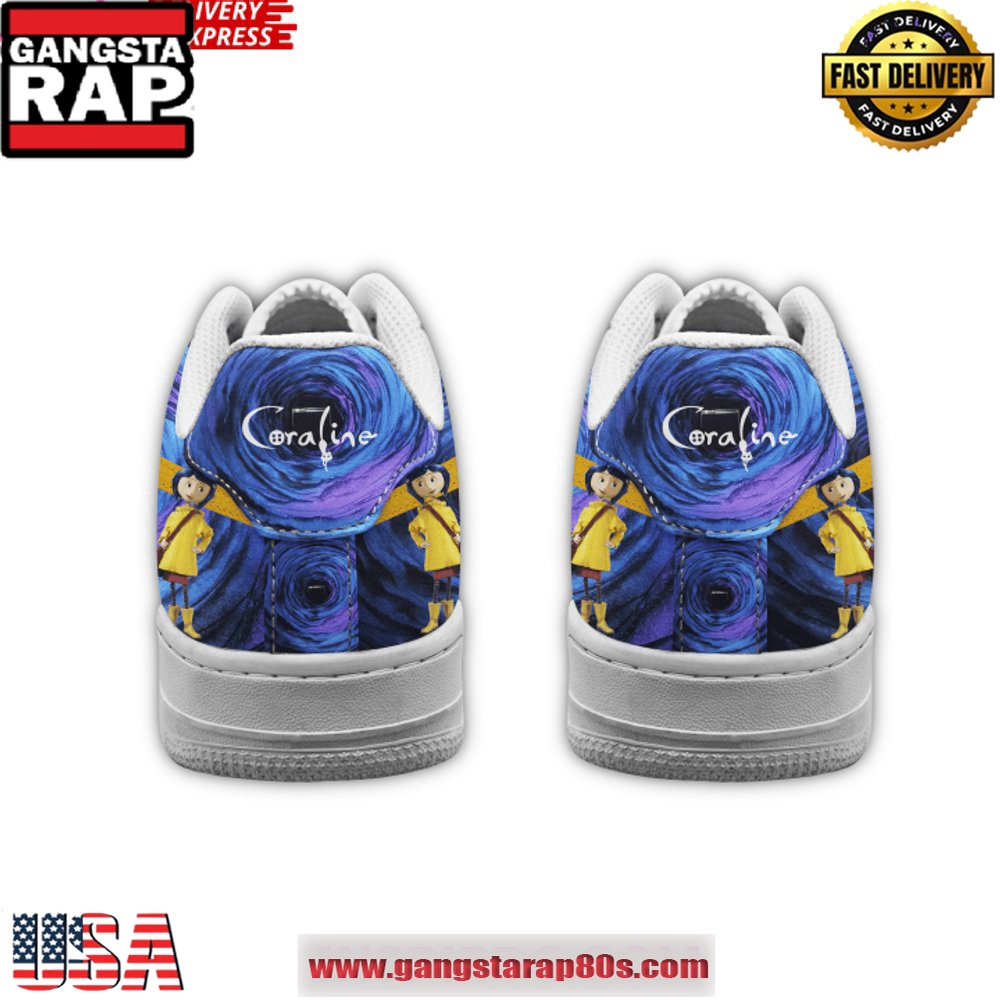 Coraline x Limited Edition Air Force 1 Sneakers Shoes Coraline x Limited Edition Air Force 1 Sneakers Shoes