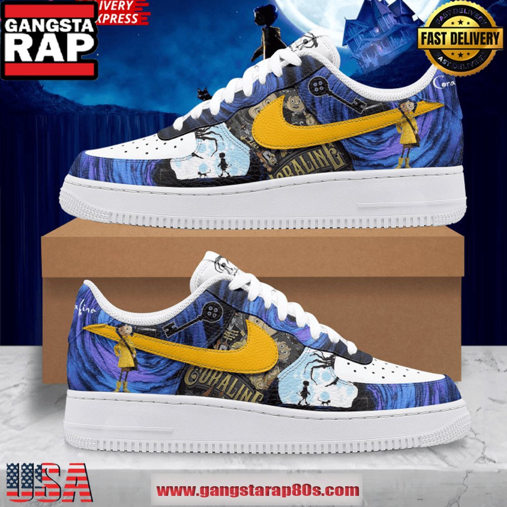 Coraline x Limited Edition Air Force 1 Sneakers Shoes Coraline x Limited Edition Air Force 1 Sneakers Shoes