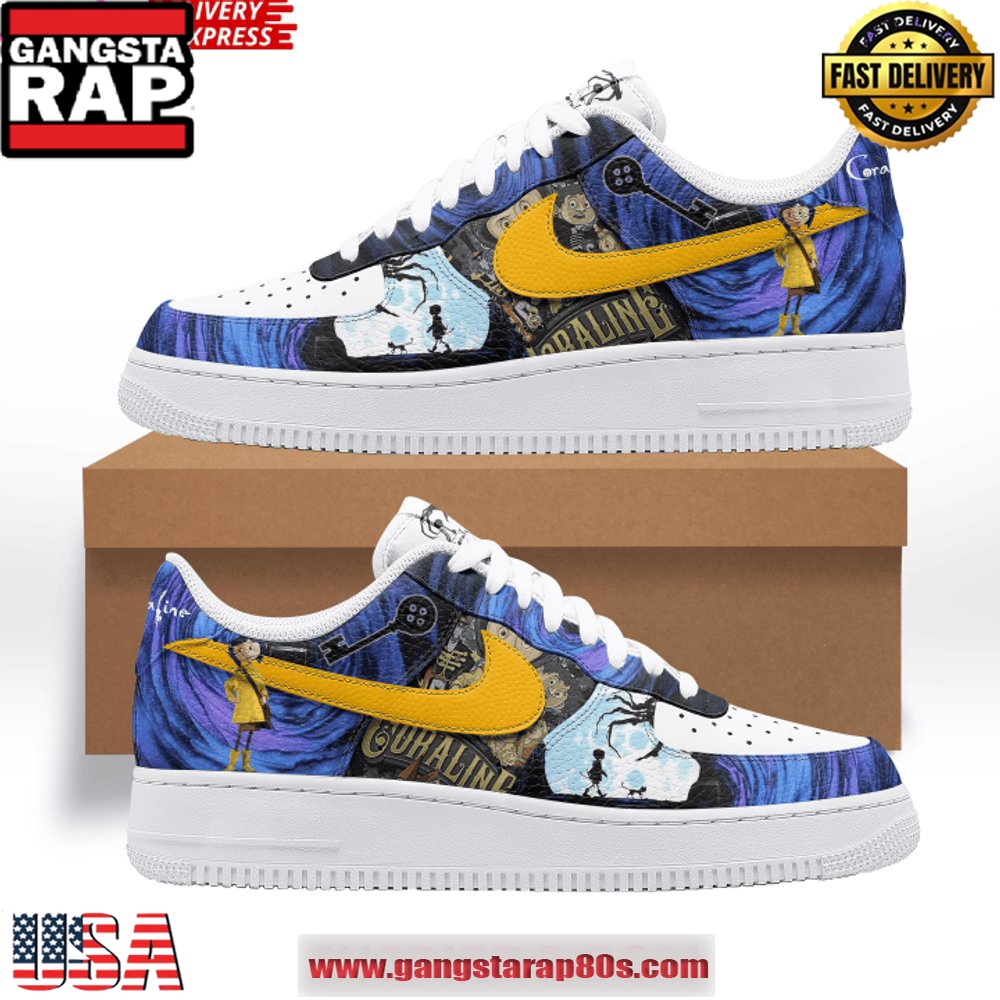 Coraline x Limited Edition Air Force 1 Sneakers Shoes Coraline x Limited Edition Air Force 1 Sneakers Shoes