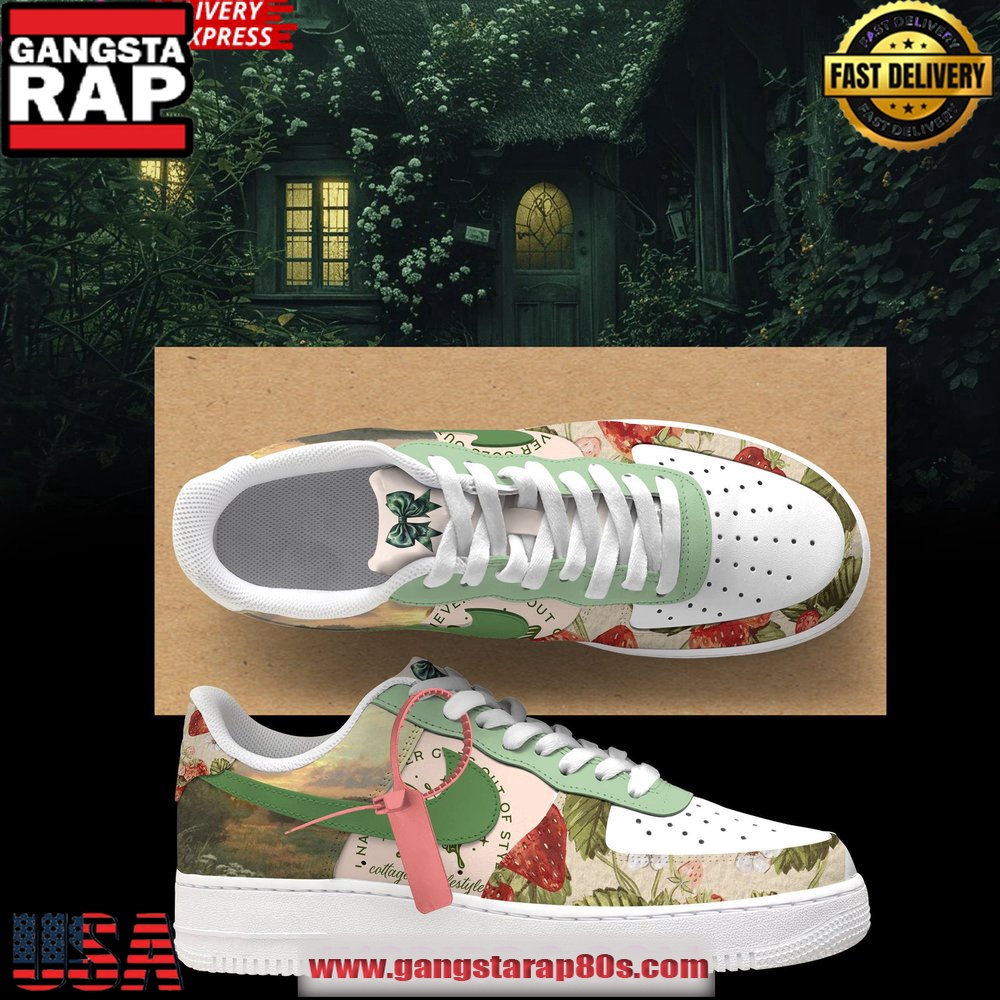 Cottagecore Dream Limited Edition Air Force 1 Sneakers Shoes Cottagecore Dream Limited Edition Air Force 1 Sneakers Shoes