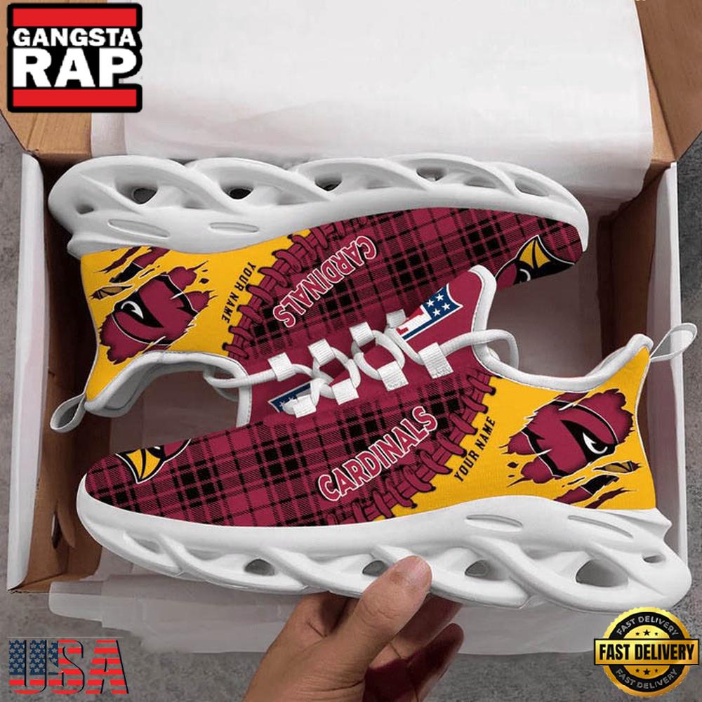 NFL Arizona Cardinals New Design Max Soul Shoes Running Sneakers NFL Arizona Cardinals New Design Max Soul Shoes Running Sneakers