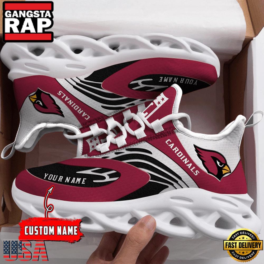 NFL Arizona Cardinals Sport Logo Team New Design Max Soul Shoes Running Sneakers NFL Arizona Cardinals Sport Logo Team New Design Max Soul Shoes Running Sneakers