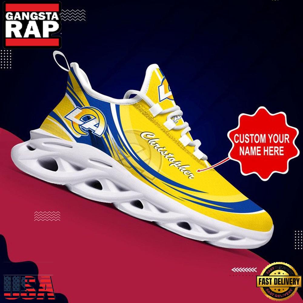 NFL Los Angeles Rams Logo Sport New Design Max Soul Shoes Running Sneakers NFL Los Angeles Rams Logo Sport New Design Max Soul Shoes Running Sneakers