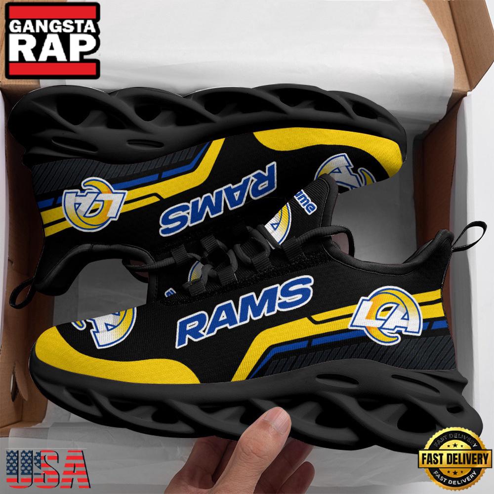 NFL Los Angeles Rams Logo Sport New Design Max Soul Shoes Running Sneakers NFL Los Angeles Rams Logo Sport New Design Max Soul Shoes Running Sneakers