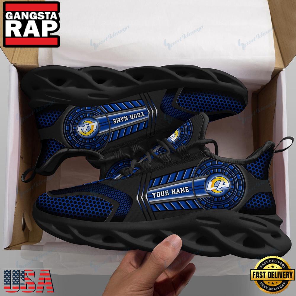 NFL Los Angeles Rams Sport New Design Max Soul Shoes Running Sneakers NFL Los Angeles Rams Sport New Design Max Soul Shoes Running Sneakers
