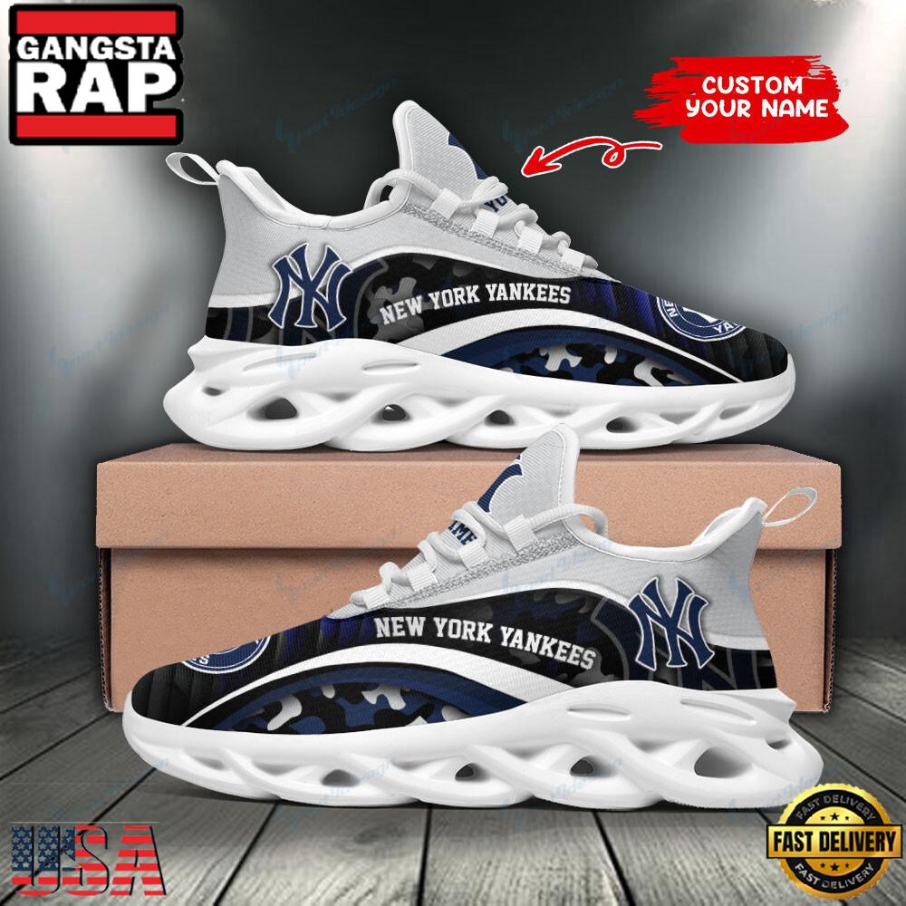 NFL New York Yankees Camo New Design Max Soul Shoes Running Sneakers NFL New York Yankees Camo New Design Max Soul Shoes Running Sneakers