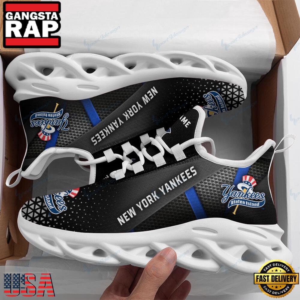 NFL New York Yankees Logo Team New Design Max Soul Shoes Running Sneakers NFL New York Yankees Logo Team New Design Max Soul Shoes Running Sneakers