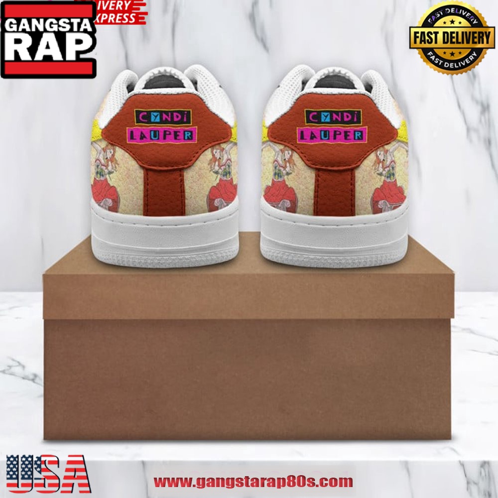 Cyndi Lauper Limited Edition Air Force 1 Sneakers Shoes Cyndi Lauper Limited Edition Air Force 1 Sneakers Shoes