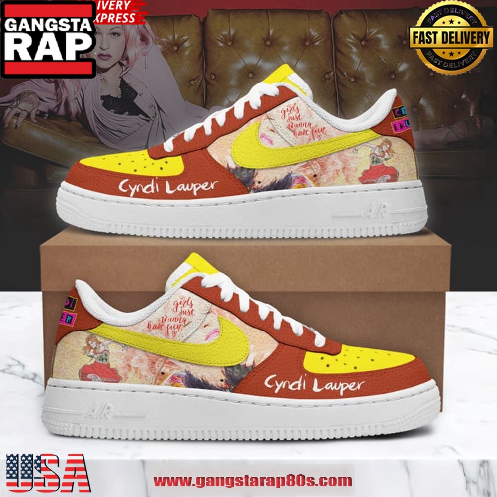 Cyndi Lauper Limited Edition Air Force 1 Sneakers Shoes Cyndi Lauper Limited Edition Air Force 1 Sneakers Shoes