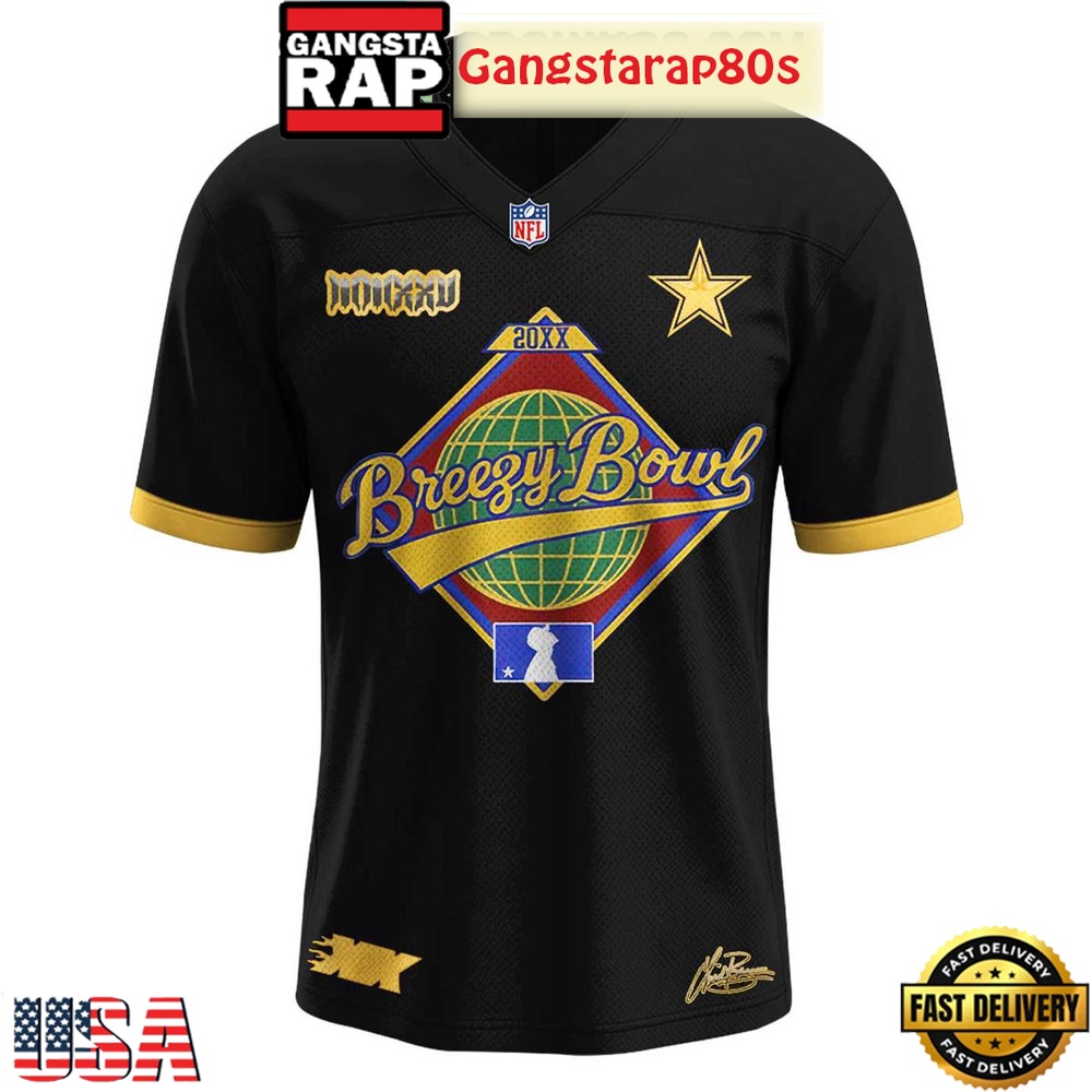 Dallas Cowboys x Chris Brown Breezy Bowl 11_11 Football Jersey