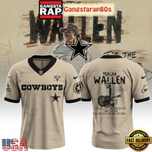 Dallas Cowboys x Morgan Wallen I'm The Problem Tour 2025 Football Jersey