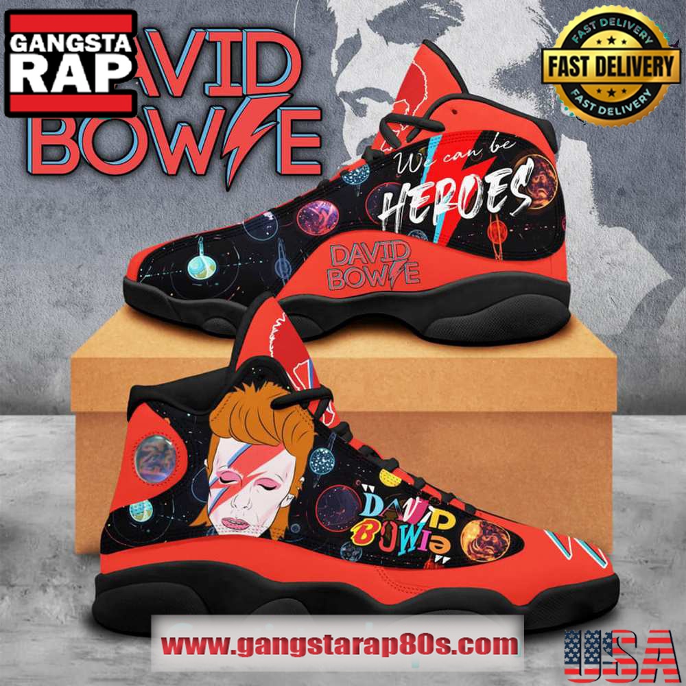 David Bowie Starman Air Jordan 13 Sneakers Shoes David Bowie Starman Air Jordan 13 Sneakers Shoes