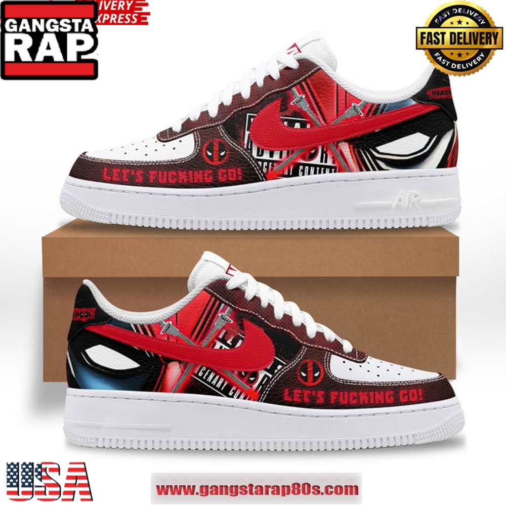 Deadpool x Special Edition Air Force 1 Sneakers Shoes
