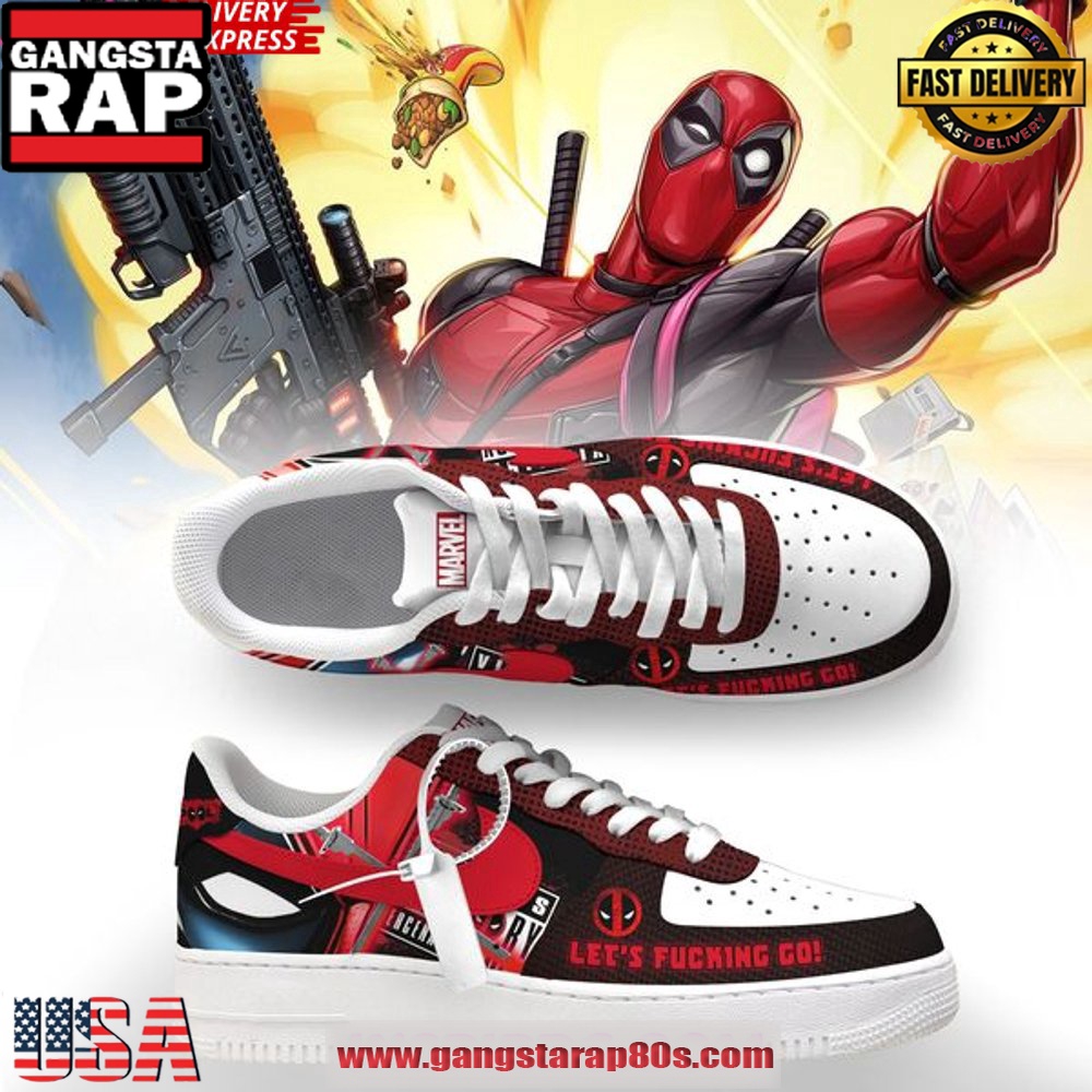 Deadpool x Special Edition Air Force 1 Sneakers Shoes