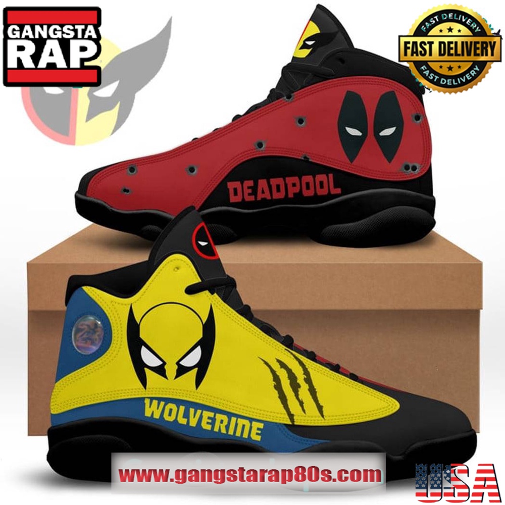 Deadpool x Wolverine Air Jordan 13 Sneakers Shoes
