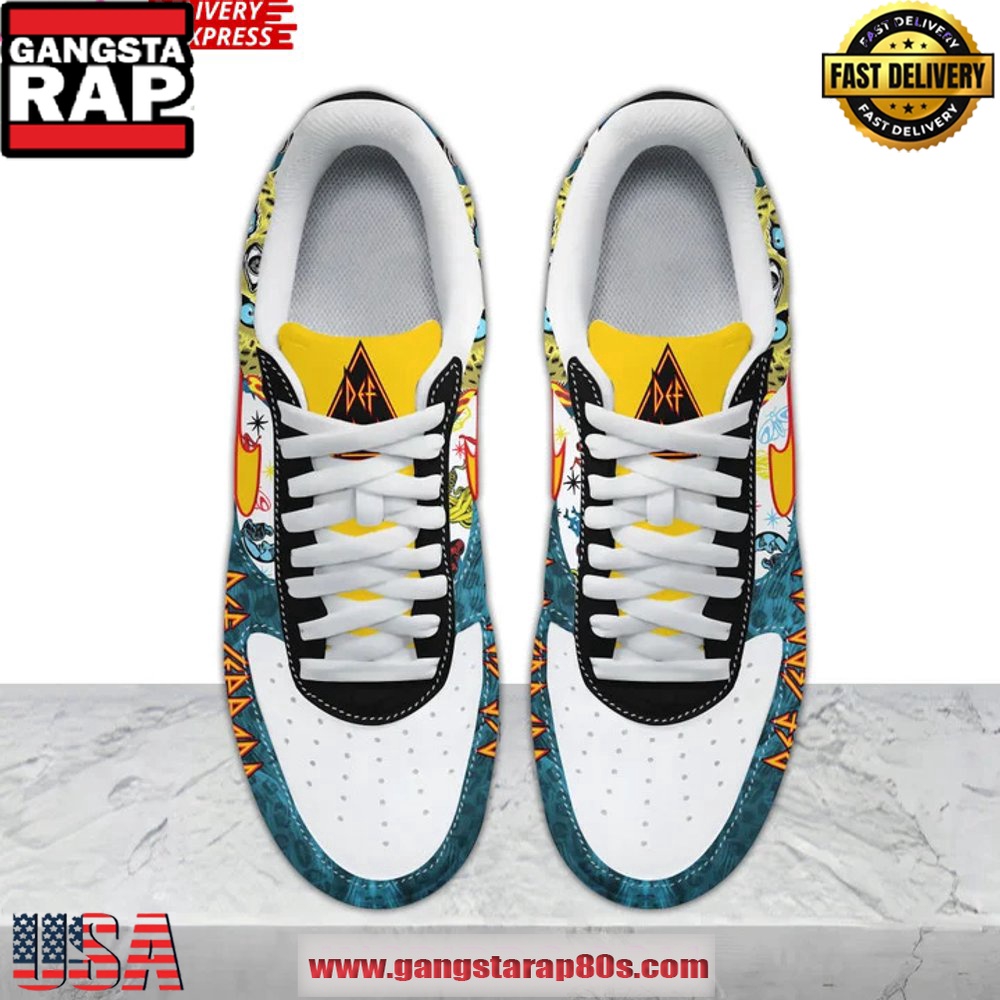 Def Leppard Band Limited Edition Air Force 1 Running Sneakers Shoes