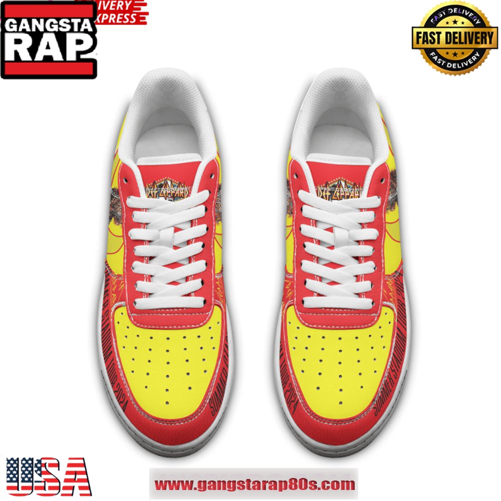 Def Leppard Summer Stadium Tour 2024 Air Force 1 Sneakers Shoes