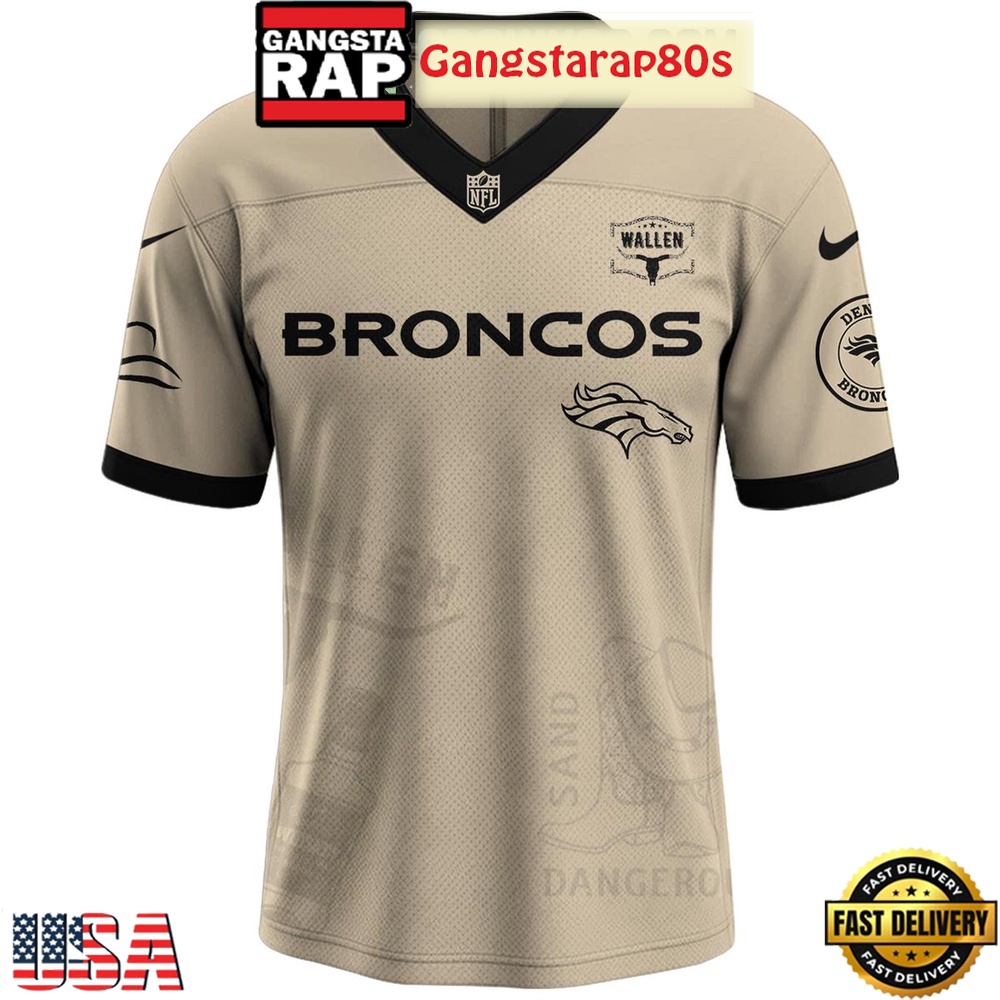 Denver Broncos x Morgan Wallen I'm The Problem Tour 2025 Football Jersey