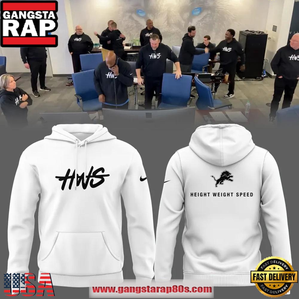 Detroit Lions HWS 2025 Special White Hoodie Shirt