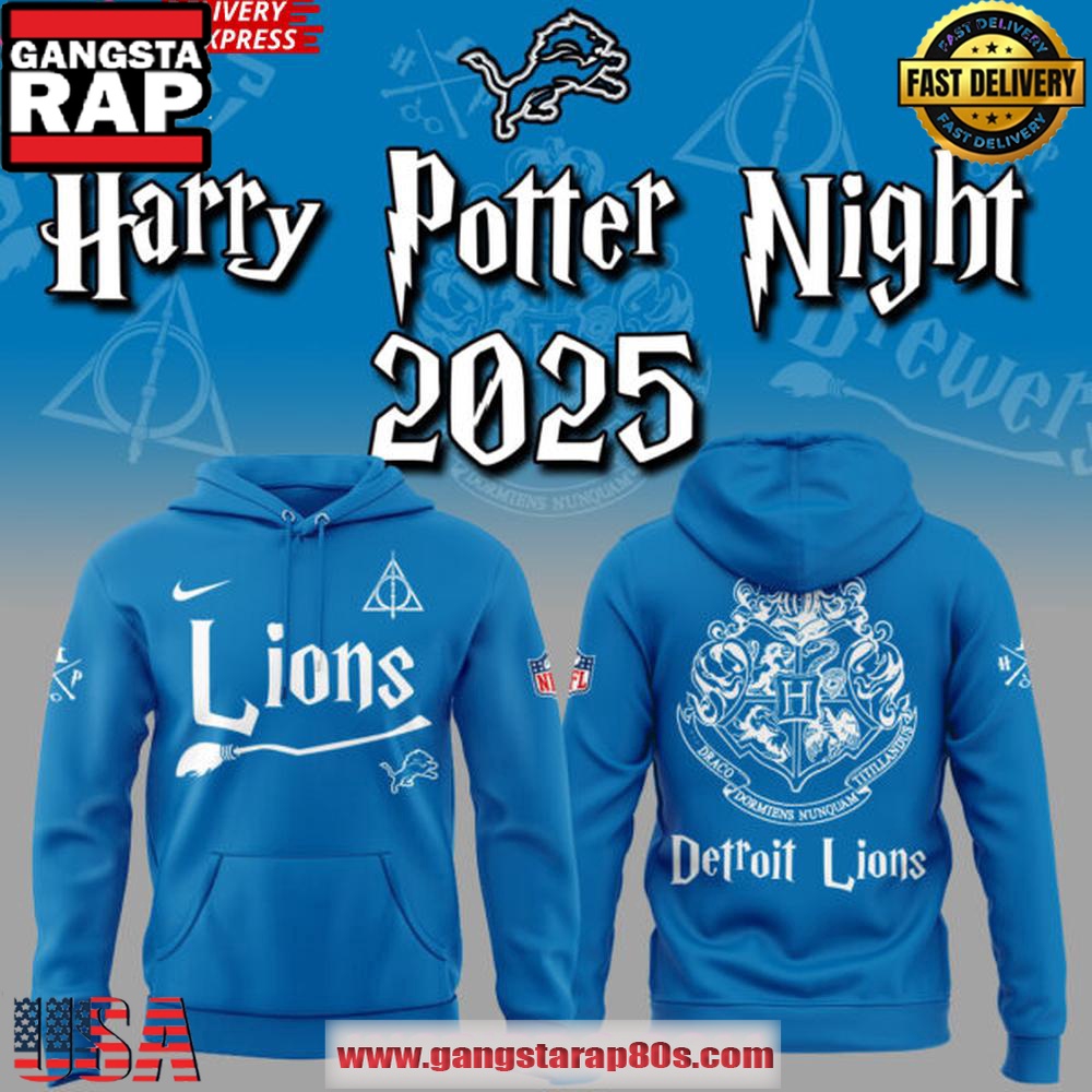 Detroit Lions x Harry Potter Night 2025 Unisex 3D Hoodie