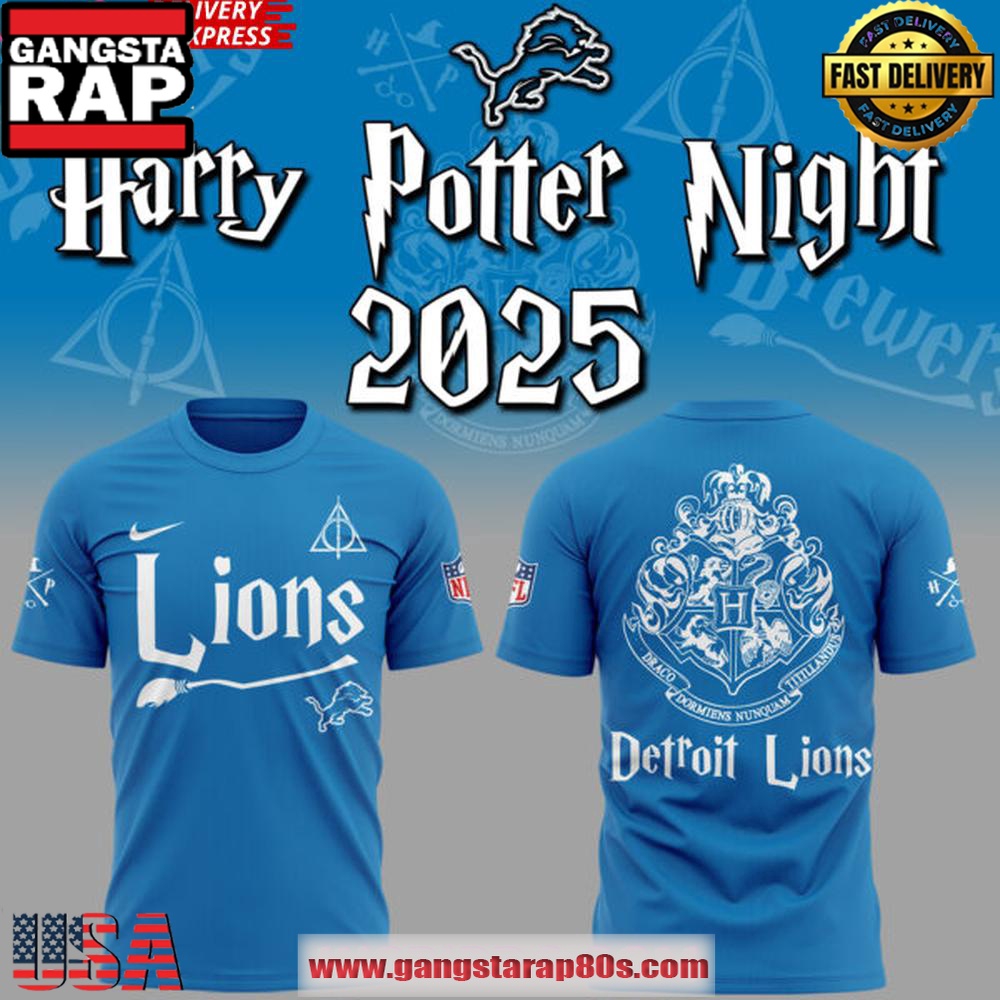 Detroit Lions x Harry Potter Night 2025 Unisex T Shirt