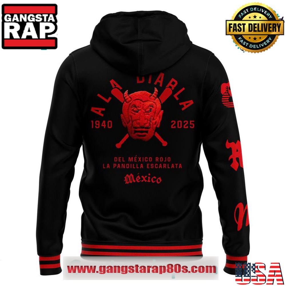 Diablos Rojos del Mexico Ala Diabla Special Edition Black Unisex 3D Hoodie Diablos Rojos del Mexico Ala Diabla Special Edition Black Unisex 3D Hoodie